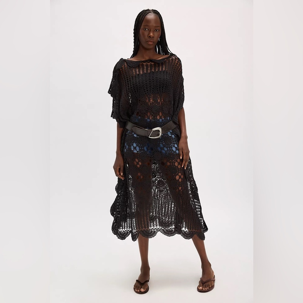 Free people Ess Gee Taranna crochet Poncho coverup - Picture 2 of 11